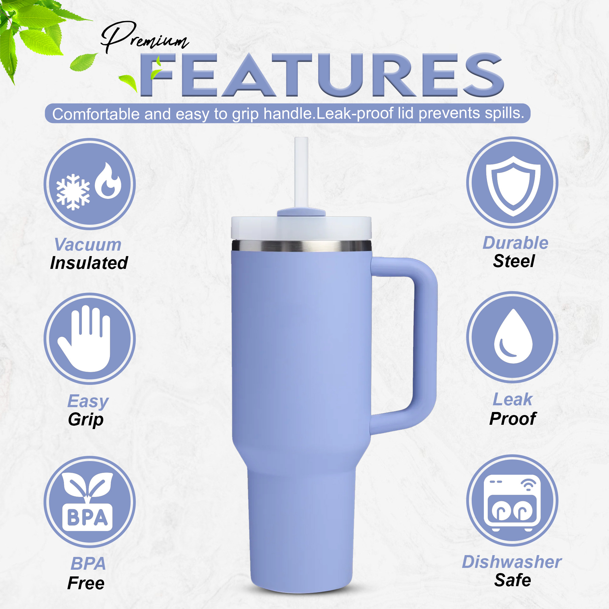 Quencher Flowstate Protour Tumbler 40oz / 1.18L - Hydrangea - Image 2